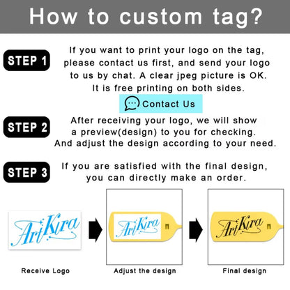 Custom Personalized Plastic Clothing Hang Tags