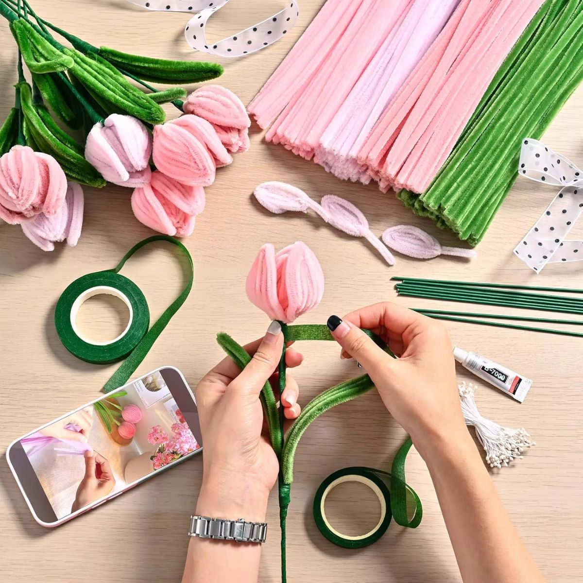 572pc Premium Colorful Pipe Cleaner Craft Kit
