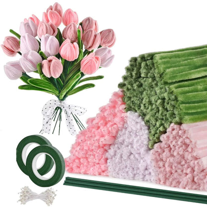 572pc Premium Colorful Pipe Cleaner Craft Kit